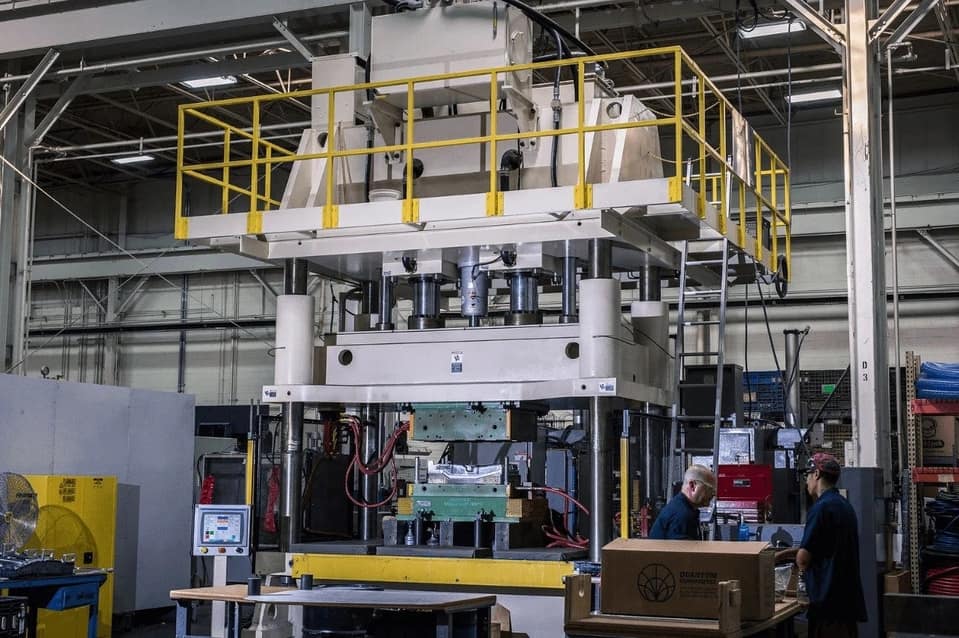 A large compression molding machine