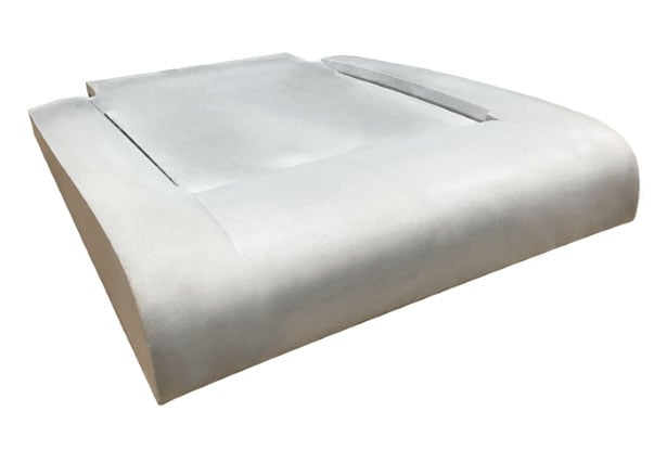 Example of aerospace foam product made through custom foam molding at RCO Engineering