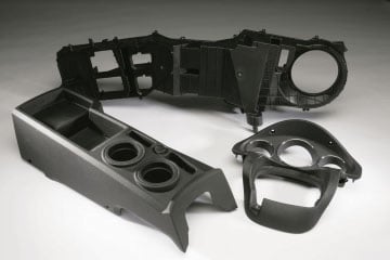 Automotive components made by low volume plastic injection molding service