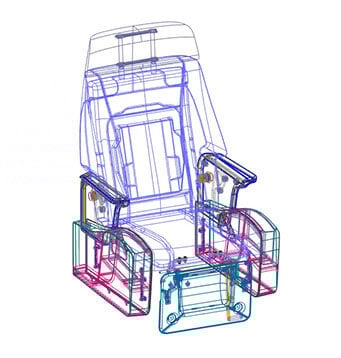 CAD data of an aerospace seat made by an automotive seating supplier and manufacturer CAD data of an aerospace seat made by an automotive seating supplier and manufacturer