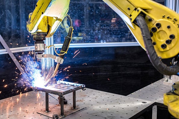 A robot welding for low volume production services
